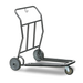 Forbes Industries Self Serve Luggage Cart w/ Utility Hook & Vinyl Bumper - 37"L x 28"W x 37"H, Steel (1574)-cityfoodequipment.com
