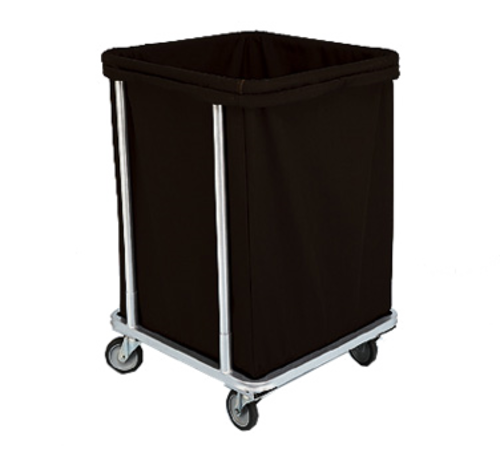 Forbes Industries Laundry Cart w/ (6) Bushel Capacity - Black Cloth Bag, Steel Frame (1106)-cityfoodequipment.com