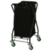 Forbes Industries Folding Laundry Cart w/ (4) Bushel Capacity - Black Canvas Bag, Steel Frame (1128)-cityfoodequipment.com