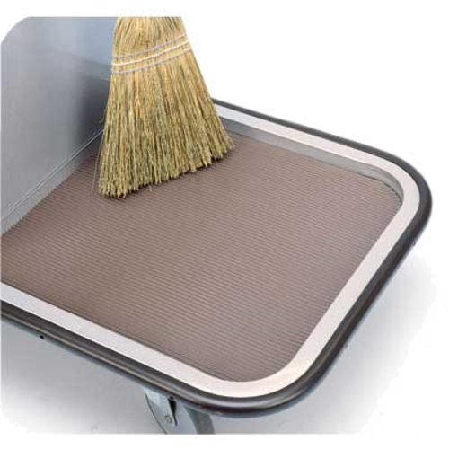 Forbes Industries Deck Mat for 2100 & 2104 Carts - Ribbed Vinyl, Brown (1401)-cityfoodequipment.com