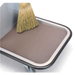 Forbes Industries Deck Mat for 2100 & 2104 Carts - Ribbed Vinyl, Brown (1401)-cityfoodequipment.com
