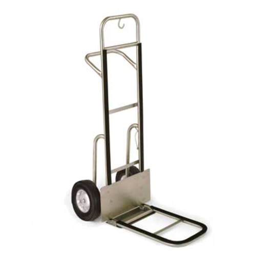Forbes Industries Standard Bellman's Handtruck w/ 24" Dropnose - Brushed Steel (1560-B)-cityfoodequipment.com