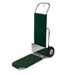 Forbes Industries Bellman's Handtruck w/ 29" Fold Up Dropnose & Wrap Around Carpet - Polished Steel (1566-CK-PS)-cityfoodequipment.com