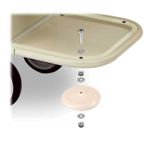 Forbes Industries 4 1/2" Revolving Corner Bumper Field Kit - Gray (1603-GY)-cityfoodequipment.com