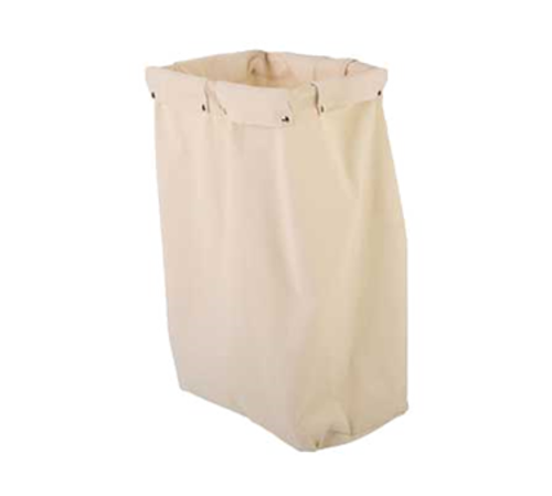 Forbes Industries Housekeeping Bag w/ Snap Flaps - 21"W x 10"D x 34"L, Canvas, Natural (18-CV)-cityfoodequipment.com