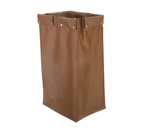 Forbes Industries Housekeeping Bag w/ Snap Flaps - 21"W x 10"D x 34"L, Nylon, Brown (18-NL)-cityfoodequipment.com