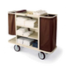 Forbes Industries Housekeeping Cart w/ (3) Shelves & (2) Bag Handles - 30"L x 19"W x 36"H, Steel (2104)-cityfoodequipment.com