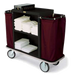 Forbes Industries Housekeeping Cart w/ (2) Shelves & (2) Bags - 30"L x 19"W x 36"H, Plastic (2192-36)-cityfoodequipment.com
