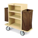Forbes Industries Housekeeping Cart w/ (3) Shelves & (2) Bags - 30"L x 19"W x 42"H, Plastic (2193-42)-cityfoodequipment.com