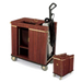 Forbes Industries Enclosed Housekeeping Cart w/ Vacuum Compartment - 36"L x 23"W x 37"H, Laminate (2238)-cityfoodequipment.com