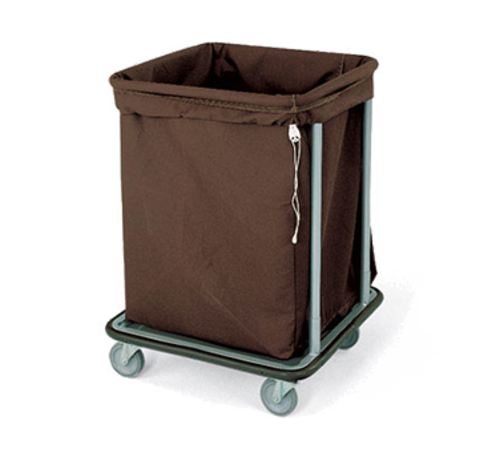 Forbes Industries Drawstring Laundry Bag w/ Square Bottom for 1106 Laundry Cart - Cloth, Brown (23-CL)-cityfoodequipment.com