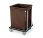 Forbes Industries Drawstring Laundry Bag w/ Square Bottom for 1106 Laundry Cart - Cloth, Brown (23-CL)-cityfoodequipment.com