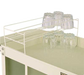 Forbes Industries Glass Rack - Vinyl Dipped, Beige (2331-B)-cityfoodequipment.com