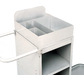Forbes Industries Top Tray Organizer w/ (5) Divided Compartments for 18"W x 18"D Plastic Cabinets (2334-MC)-cityfoodequipment.com
