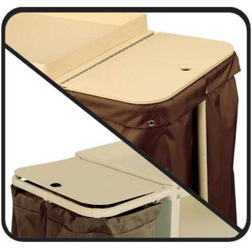 Forbes Industries Stainless Steel Bag Lid for Janitorial/Housekeeping Carts (2336-SS)-cityfoodequipment.com