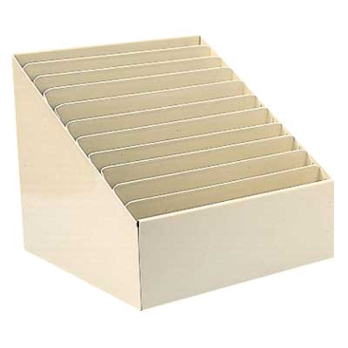 Forbes Industries Stationery Organizer w/ 11 Slots - 11 3/4"W x 12 1/2"D x 11"H, Painted Steel (2354)-cityfoodequipment.com
