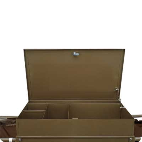 Forbes Industries Top Tray Organizer w/ Lid & (5) Divided Compartments for 18"W x 18"D Plastic Cabinets (2356-MC)-cityfoodequipment.com