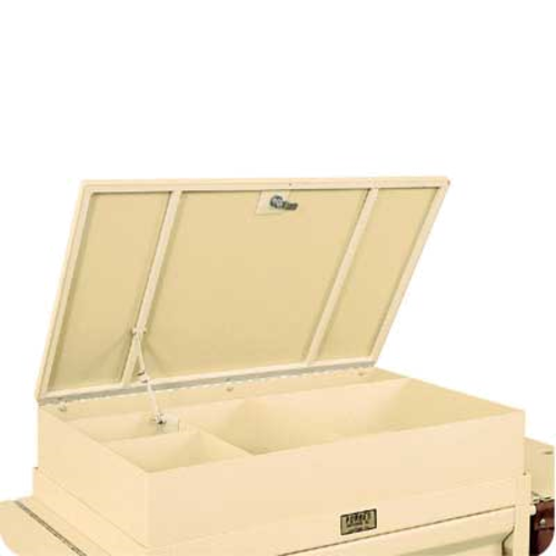 Forbes Industries Top Tray Organizer w/ Lid & (5) Divided Compartments for 30"W x 19"D Plastic Cabinets (2356-PB)-cityfoodequipment.com