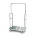Forbes Industries Luggage Cart w/ Steel Deck - 37"L x 21"W x 61 1/2"H, Brushed Steel (2432)-cityfoodequipment.com