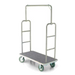 Forbes Industries Economy Luggage Cart w/ Carpeted Deck - 48"L x 24"W x 70 1/2"H, Diamond Textured Steel (2497-DT)-cityfoodequipment.com