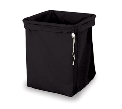 Forbes Industries Drawstring Laundry Bag w/ Square Bottom for 1106 Laundry Cart - Cloth, Black (23-CL-E)-cityfoodequipment.com