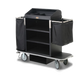 Forbes Industries Housekeeping Cart w/ (3) Shelves & (2) Bags - 30"L x 19"W x 36"H, Plastic (2220)-cityfoodequipment.com