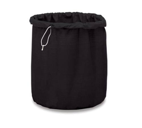 Forbes Industries Drawstring Laundry Bag w/ Round Bottom for 1100 Laundry Carts - Cloth, Black (22-CL-E)-cityfoodequipment.com