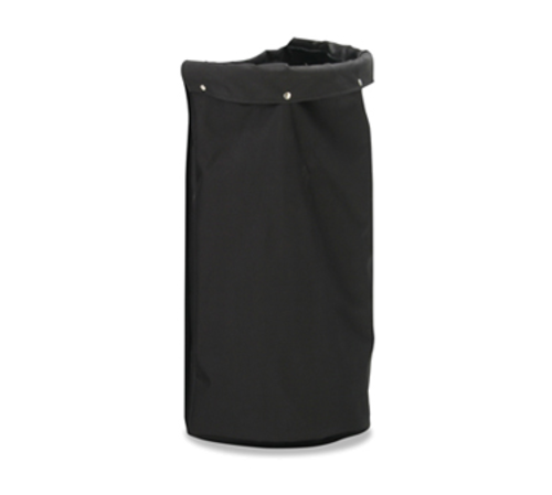 Forbes Industries Housekeeping Bag w/ Fold Over Top & Snaps - 18"W x 12"D x 36"L, Nylon, Black (25-E)-cityfoodequipment.com
