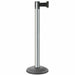 Forbes Industries 40"H Crowd Control Stanchion w/ 7 ft Belt - Steel, Chrome Plated (2701)-cityfoodequipment.com