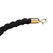 Forbes Industries 6 ft Twisted Rope w/ Chrome Snap Hooks, Black (2758R-6-BK)-cityfoodequipment.com