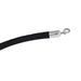 Forbes Industries 5 ft Velour Rope w/ Silver Snap Hooks, Black (2758R-5-VB)-cityfoodequipment.com