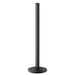 Forbes Industries 48"H Portable Crowd Control Stanchion Post - 14" Weighted Base, Black Steel (2789-EN)-cityfoodequipment.com