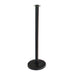 Forbes Industries 40"H Portable Crowd Control Stanchion Post - 12 1/2" Weighted Base, Black Steel (2758-EN)-cityfoodequipment.com