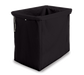 Forbes Industries Drawstring Laundry Bag w/ Square Bottom for 1112 Laundry Cart - Cloth, Black (30-CL-E)-cityfoodequipment.com