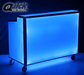 Forbes Industries Mobile Bar w/ (2) Ice Bins & (2) Speed Rails - 60"L x 30"W x 47"H, Steel Frame w/ White Panels (4863-5-W)-cityfoodequipment.com