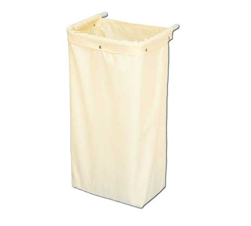 Forbes Industries Nylon Housekeeping Bag w/ Fold Over Top & Snaps - 18"W x 12"D x 36"L, Bone (34-B)-cityfoodequipment.com