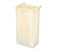 Forbes Industries Nylon Housekeeping Bag w/ Fold Over Top & Snaps - 18"W x 12"D x 36"L, Bone (34-B)-cityfoodequipment.com