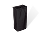 Forbes Industries Housekeeping Bag w/ Fold Over Top & Snaps - 18"W x 12"D x 26"L, Nylon, Black (35-E)-cityfoodequipment.com