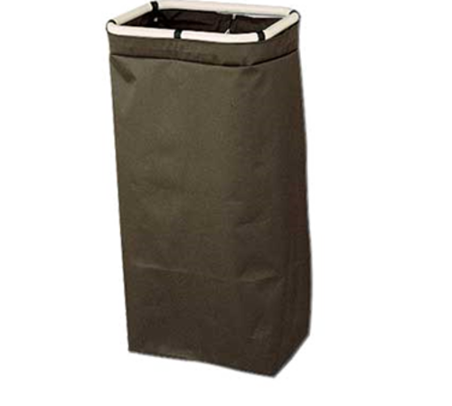 Forbes Industries Housekeeping Bag w/ Loops & Snaps - 18"W x 12"D x 36"L, Poly Vinyl, Brown (42-T)-cityfoodequipment.com