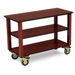Forbes Industries Room Service Cart w/ (3) Shelves - 44"L x 19"W x 31"H, Laminate/Wood (4645)-cityfoodequipment.com