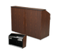 Forbes Industries Mobile Bar w/ (1) Sink & (2) Speed Rails - 74"L x 26"W x 48 1/2"H, Laminate (4847-6)-cityfoodequipment.com