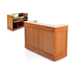 Forbes Industries Mobile Bar w/ (2) Sinks, (2) Speed Rails, & (6) Glass Racks - 96"L x 28 1/2"W x 48"H, Wood (4879-8)-cityfoodequipment.com