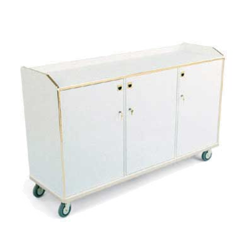Forbes Industries Mobile Back Bar w/ (3) Locking Doors - 72"L x 23"W x 40 1/2"H, Laminate (4882)-cityfoodequipment.com