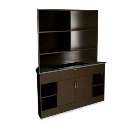Forbes Industries Mobile Back Bar w/ Ice Pan - 74 1/2"L x 32"W x 80"H, Laminate Body w/ Avonite Top (4887)-cityfoodequipment.com