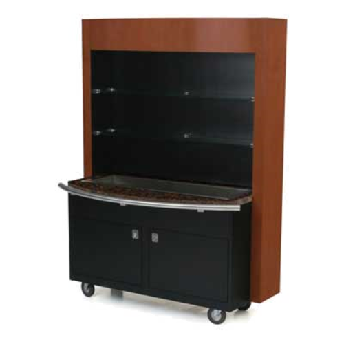 Forbes Industries Mobile Back Bar w/ Ice Pan - 58"L x 22"W 78"H, Laminate Body w/ Avonite Top (4888)-cityfoodequipment.com