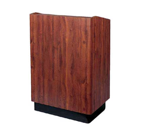 Forbes Industries Floor Podium w/ (2) Shelves - 32"L x 23 1/2"W x 47"H, Laminate (4896 FL2 GUNSTOCK WA)-cityfoodequipment.com