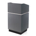 Forbes Industries 2 Piece Podium w/ (2) Shelves - 25 1/2"W x 23 1/2"D x 47"H, Laminate w/ Brass Trim (4898)-cityfoodequipment.com
