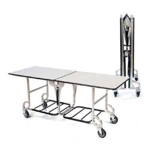 Forbes Industries 6 ft Folding Catering Table w/ Laminate Top & Brushed Stainless Frame (4941)-cityfoodequipment.com