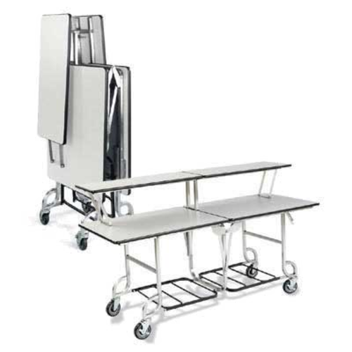 Forbes Industries 6 ft Folding Catering Table w/ Laminate Top & Brushed Stainless Frame (4946)-cityfoodequipment.com