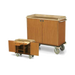 Forbes Industries Room Service Cart w/ (2) Doors & (2) Drawers - 46"L x 21"W x 40"H, Wood/Avonite (4968)-cityfoodequipment.com
